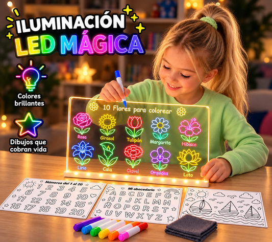 Dibuluz® | Pizarra LED Mágica ✨