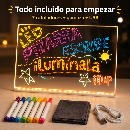 Dibuluz® | Pizarra LED Mágica ✨