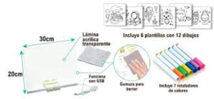 Dibuluz® | Pizarra LED Mágica ✨